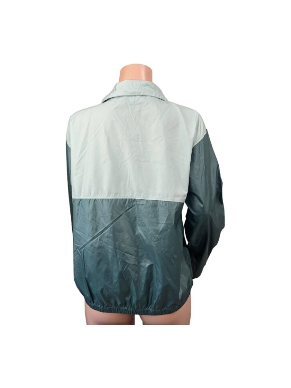 Columbia Thin Jacket Women SZ L Green Windbreaker Full Zip Outdoor Athletic - Picture 9 of 14